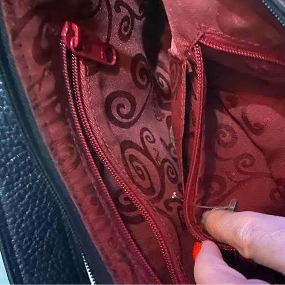 BRIGHTON BLACK WOVEN HANDBAG WITH TASSEL - Picture 11 of 16